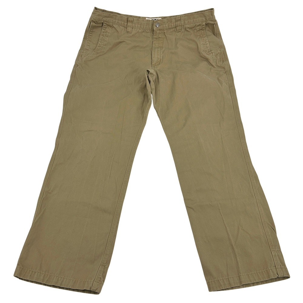 Mountain Khakis Original Mountain Pants Mens 42x34 Khaki Tan Rugged Cotton Twill